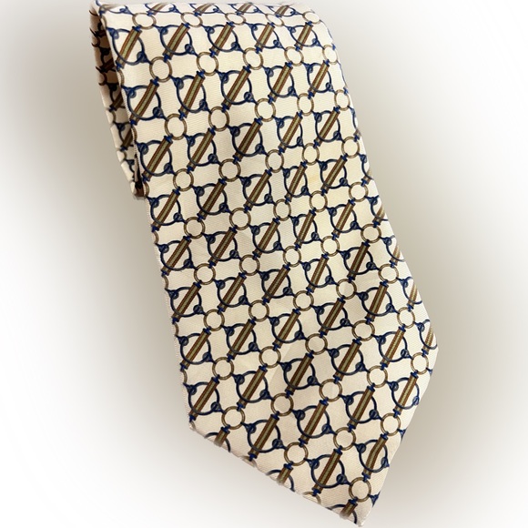 Burberry Vintage Tie 100% Silk - Picture 3 of 7